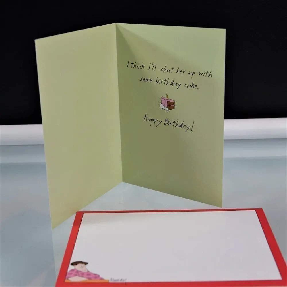 Funny Birthday Card Skinny Women
